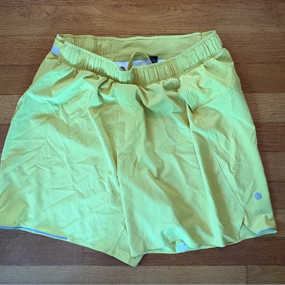 Lululemon Athletica Men's Bright Chartreuse Athletic Shorts
